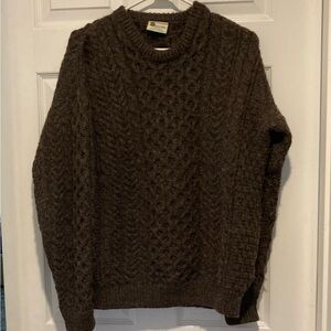 Cozy Brown Cable Knit Sweater